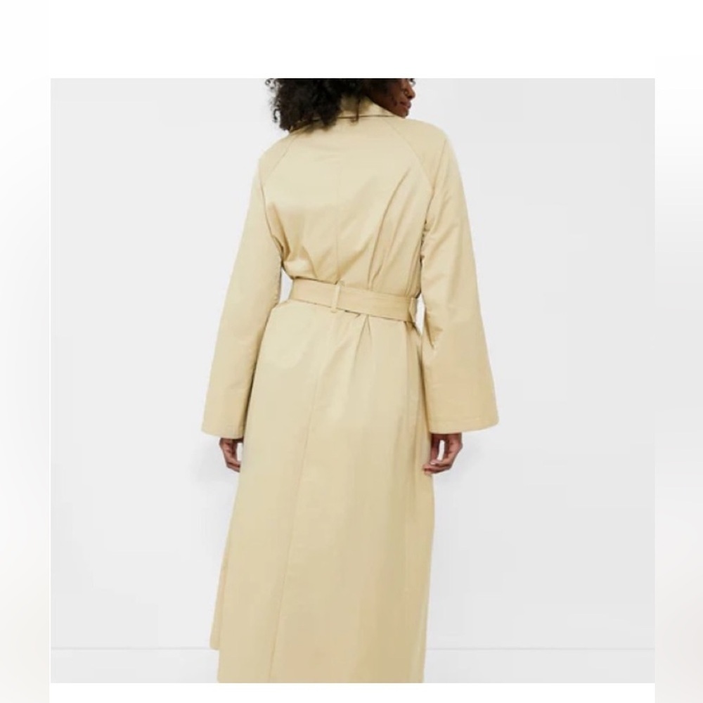 Tuckernuck Elaine Trench Coat XXL NWT Khaki Belted Double Breasted - Picture 7 of 11